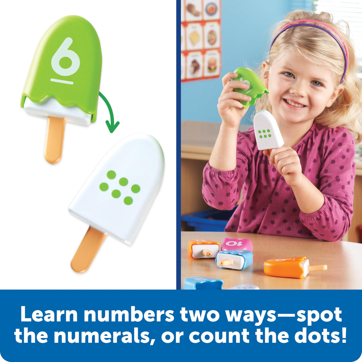 Learning Resources Smart Snacks Number Pops - Sorting Toys, Stacking Montessori, Classroom Must Haves, Math Manipulatives, Matching Games, Fine Motor Preschool, Speech Therapy