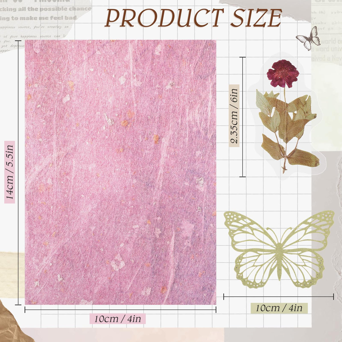 Fullhawl 186 Pcs Scrapbook Paper and Mesh Fabric Assorted Scrapbook Supplies Journaling Scrapbooking 20 Sheets Flowers Stickers 10 Sheets Butterfly Paper for Planner Junk Journal Retro Crafts