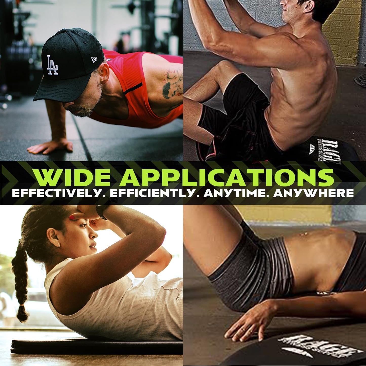 Rage Fitness Abdominal Mat, Ab Mat, Core Trainer, Crossfit Core Workouts, Sit ups, Crunches - Workouts Included