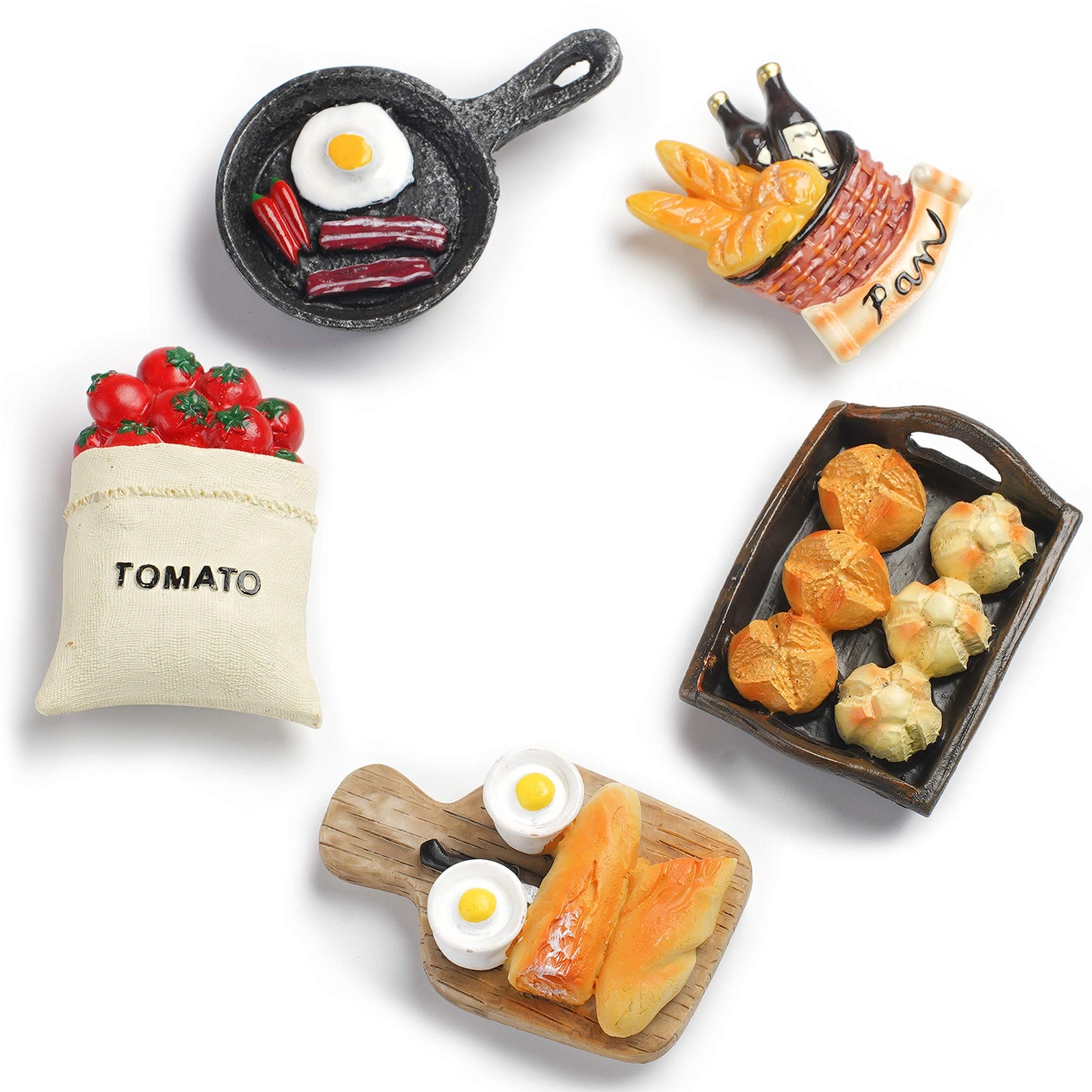 Aiuwo Refrigerator Magnets for Fridge Magnets,Cute Magnets Kitchen Decoration Kitchenware,Perfect for Refrigerators, Whiteboards, Maps and Other Magnetic Items (Kitchenware (5PCS))