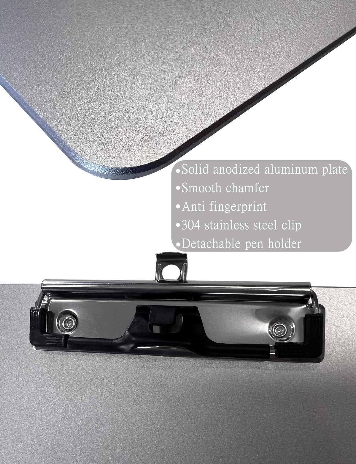 11x17 Metal Clipboard with Pen Holder,Contractor Heavy Duty A3 Size Aluminum Clipboards,Large Drawing Board with 304 Stainless Steel Clips