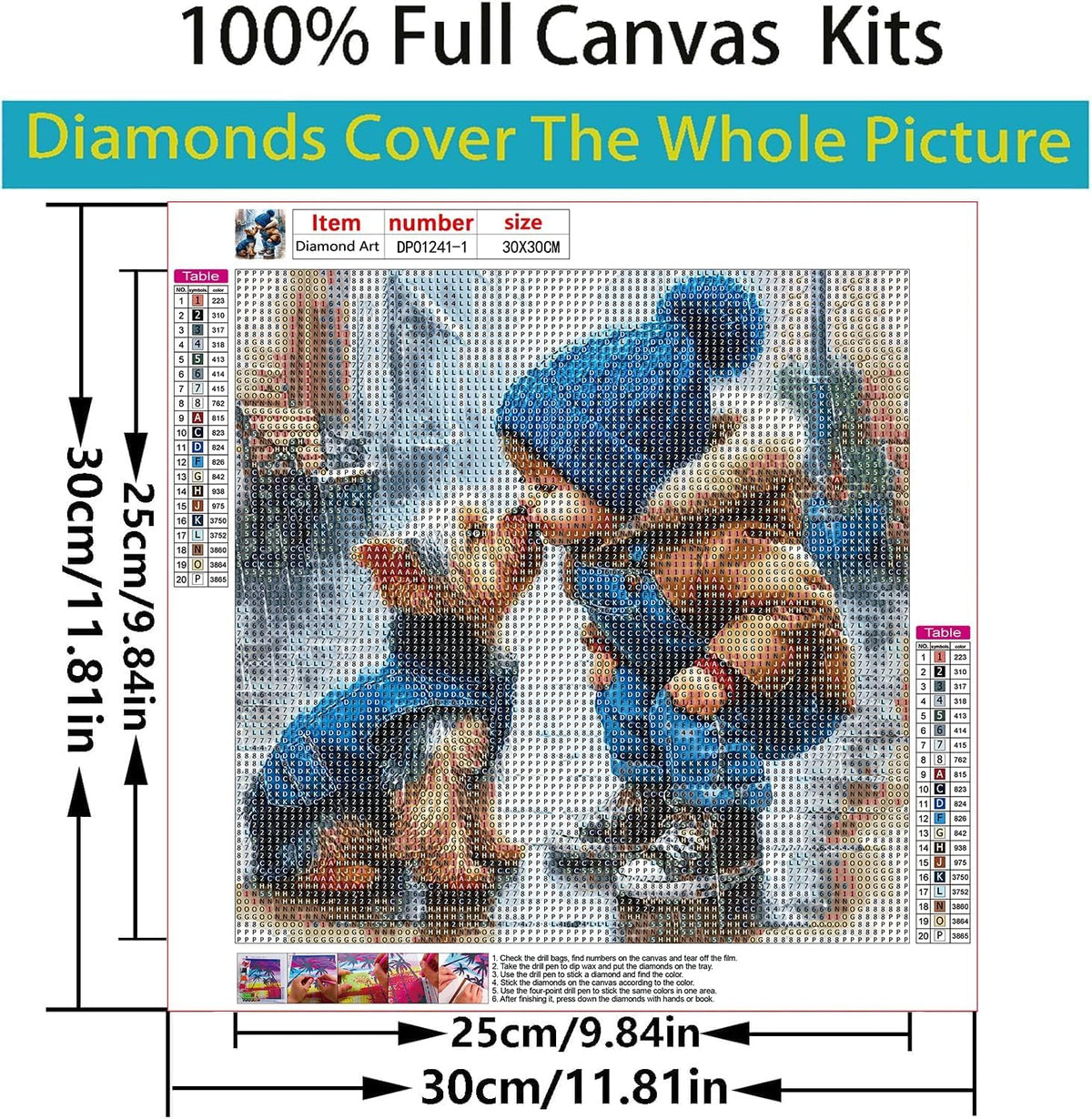 VeGuude Diamond Art Kits for Adults - 3 Pack Animal Diamond Painting for Beginners, Diamond Dots Round 5D Full Drill Paint with Diamonds Pictures Gem Art Painting Kits DIY Crafts Kits 12 x 12inch