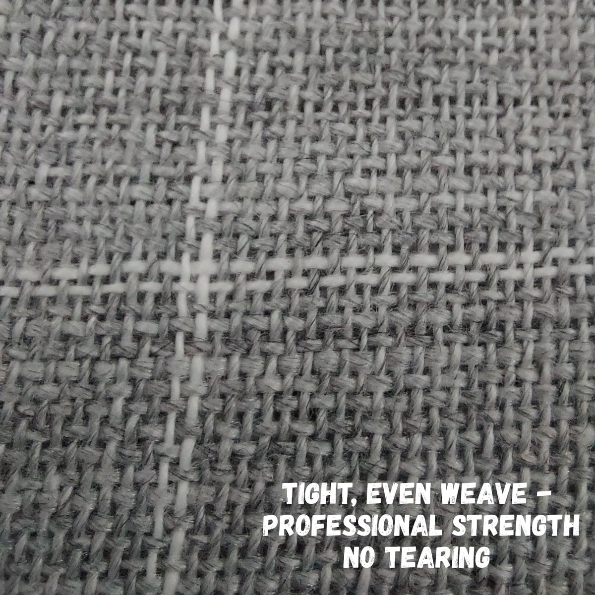 BUZZCRAFT Premium Large Primary Tufting Cloth for Rug, 80" x 80" Punch Needle Fabric, Monks Cloth, Gray, 6.6x6.6 feet