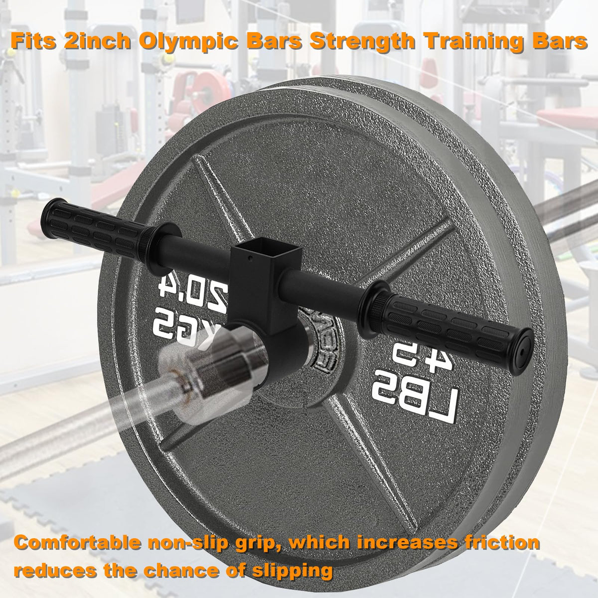 KSWLOR T Bar Row Barbell Handle,T Bar Row Handle Landmine Attachment,T Bar Row Attachment Fit for 2 Inch Olympic Barbell Weight Bar