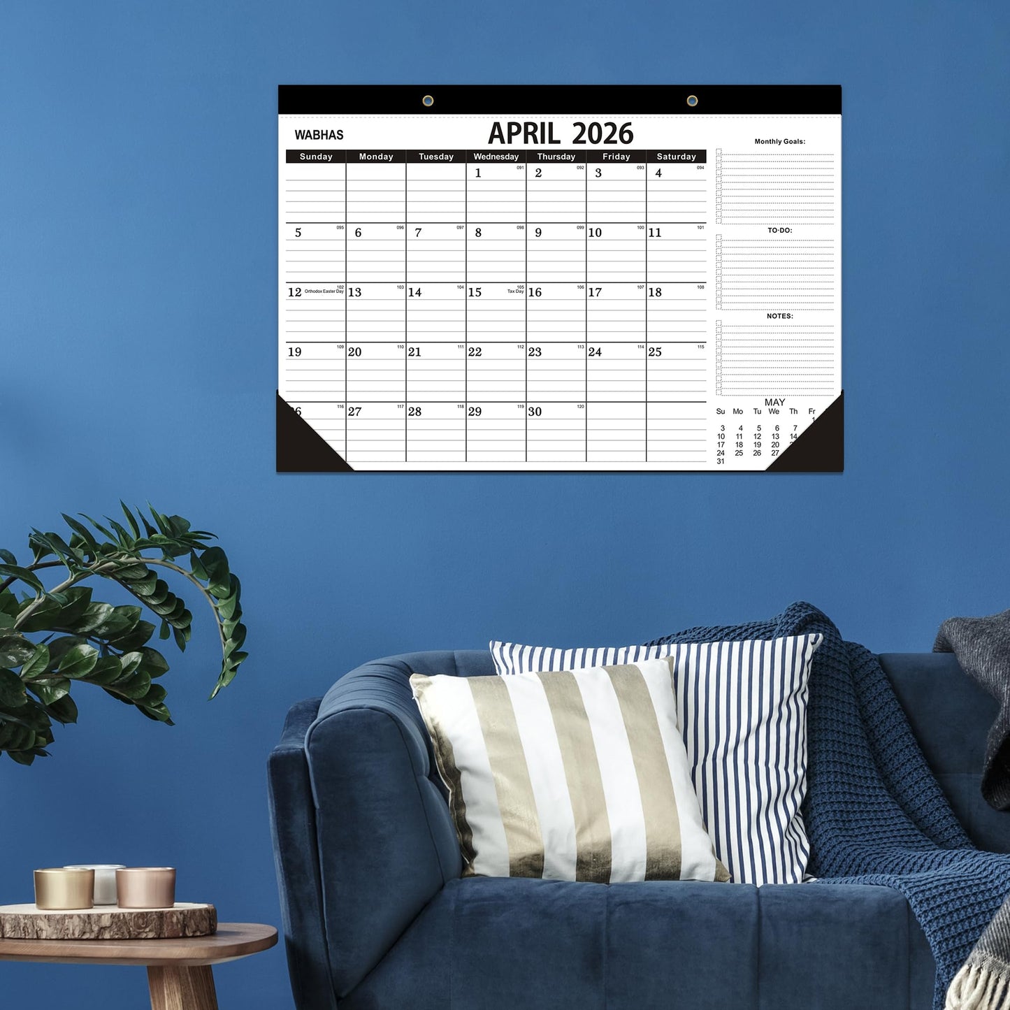 Desk Calendar 2026,April 2026 to September 2027,Desk Calendar 2026-2027 with to-do list,2026 Calendar -18 Months,Calendar 2026-2027-17" x 12" for Home or Office.