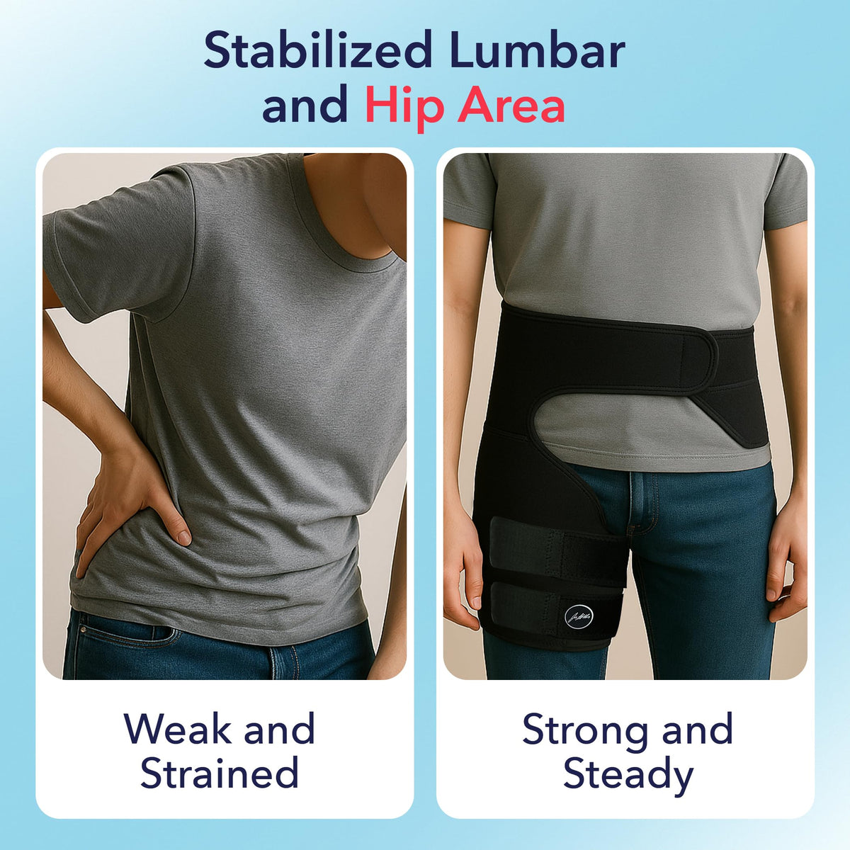 Doctor-Developed Hip Brace , Advanced Groin Compression Wrap for Sports & Leisure Goals, Sciatica Pain Relief Devices for Joint Injuries, hamstring brace, Hip Pain, Bursitis & Post-Surgery Recovery (BLK, L/XL)