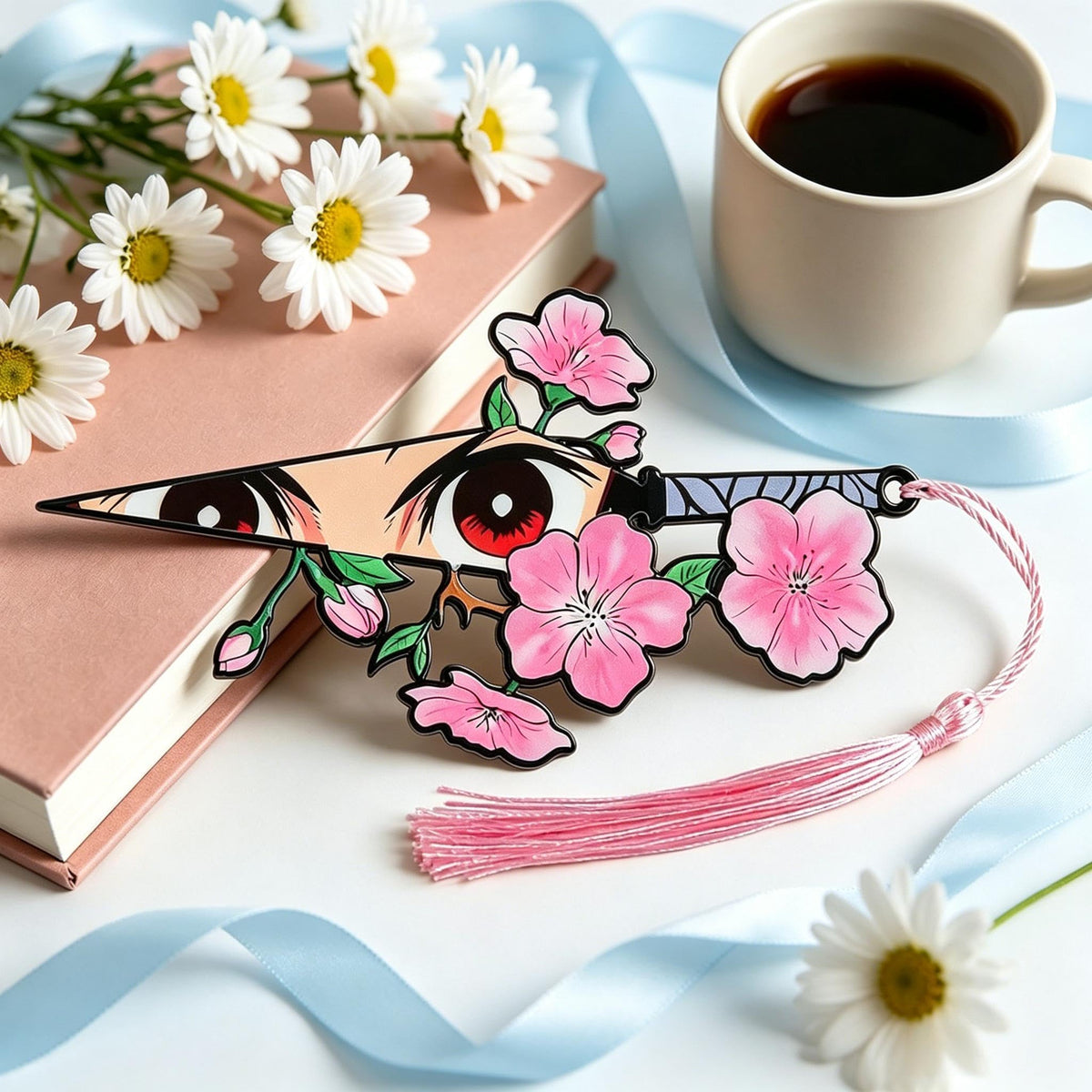 4PCS Anime Acrylic Bookmark Set Book Lovers Reading Accessories (Anime Merch)