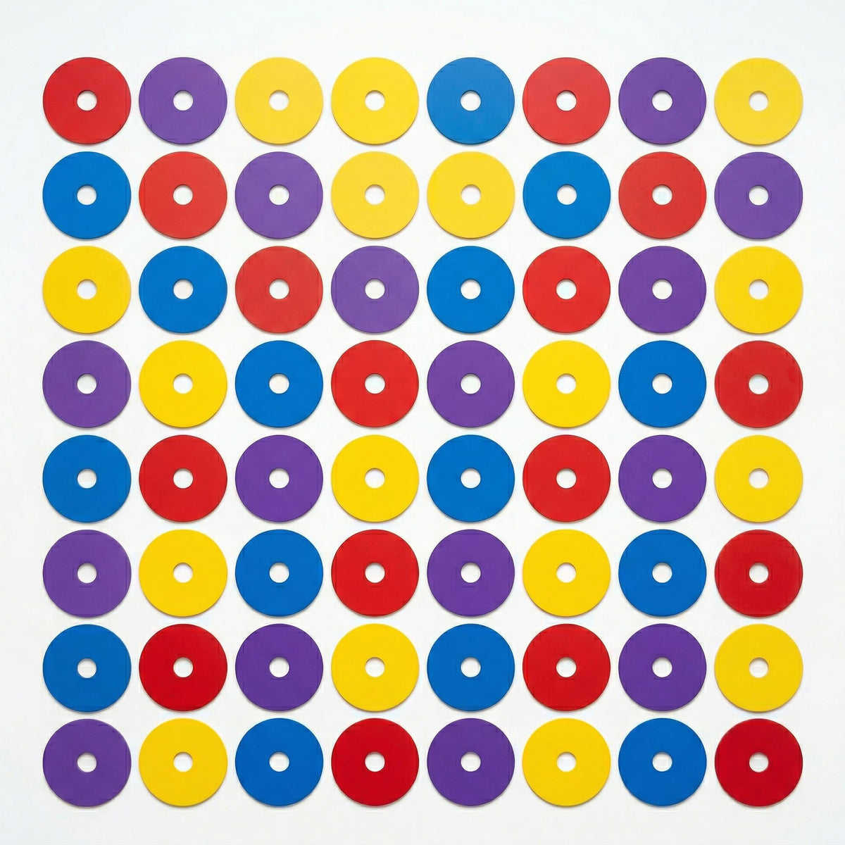 Japard Flat Cones, 48 Pcs 6 Inch Spot Markers, Flat Soccer Cones for Training, Field Court Markers, Soccer Disc, Practice Cones, Training Equipment, Agility Practice, Football