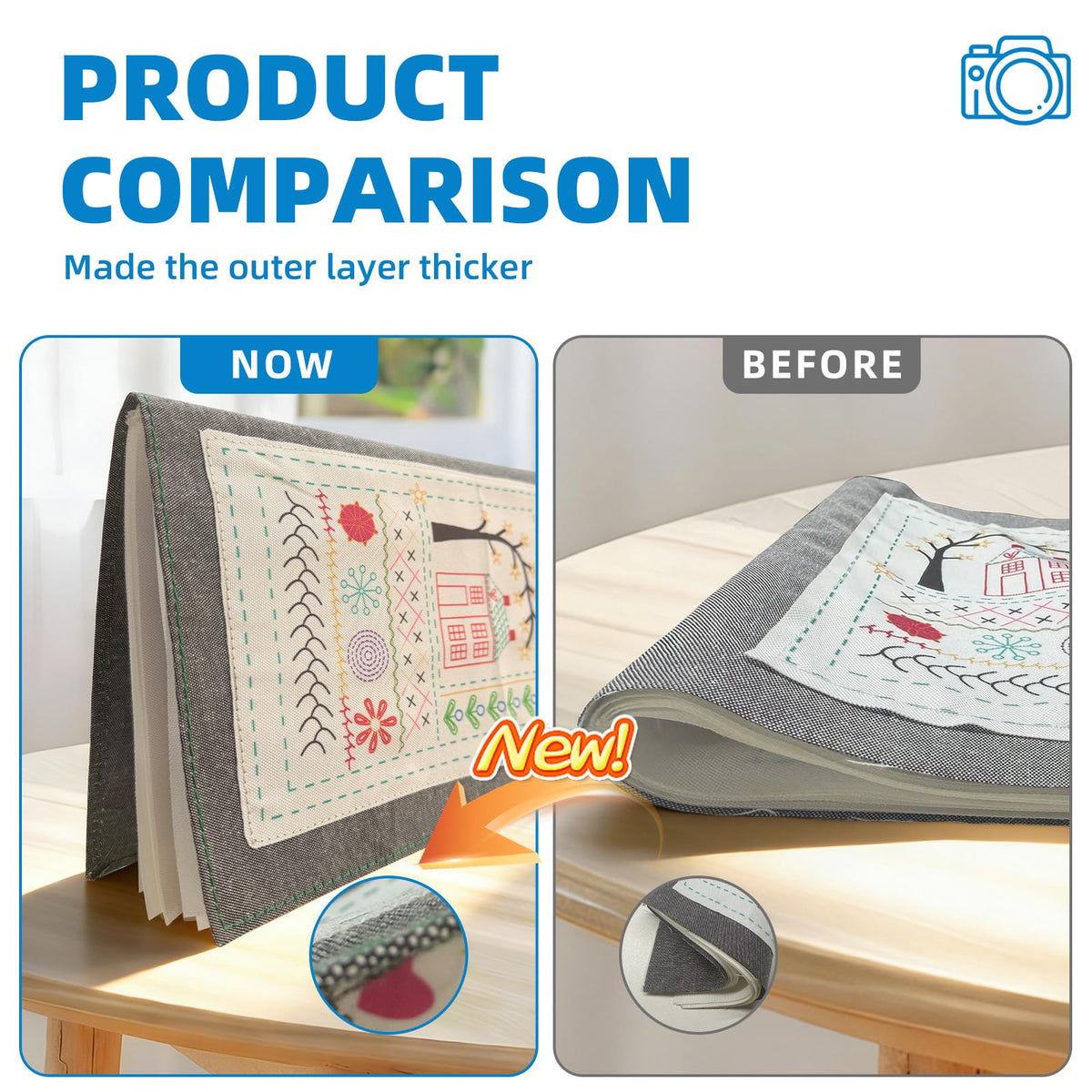Nyrvexa 2026 New Embroidery Stitch Book Kit,Comes with a Complete Toolkit and Instructional Tutorial,Portable All Scenario Embroidery Stitch Book for Beginners and Enthusiast