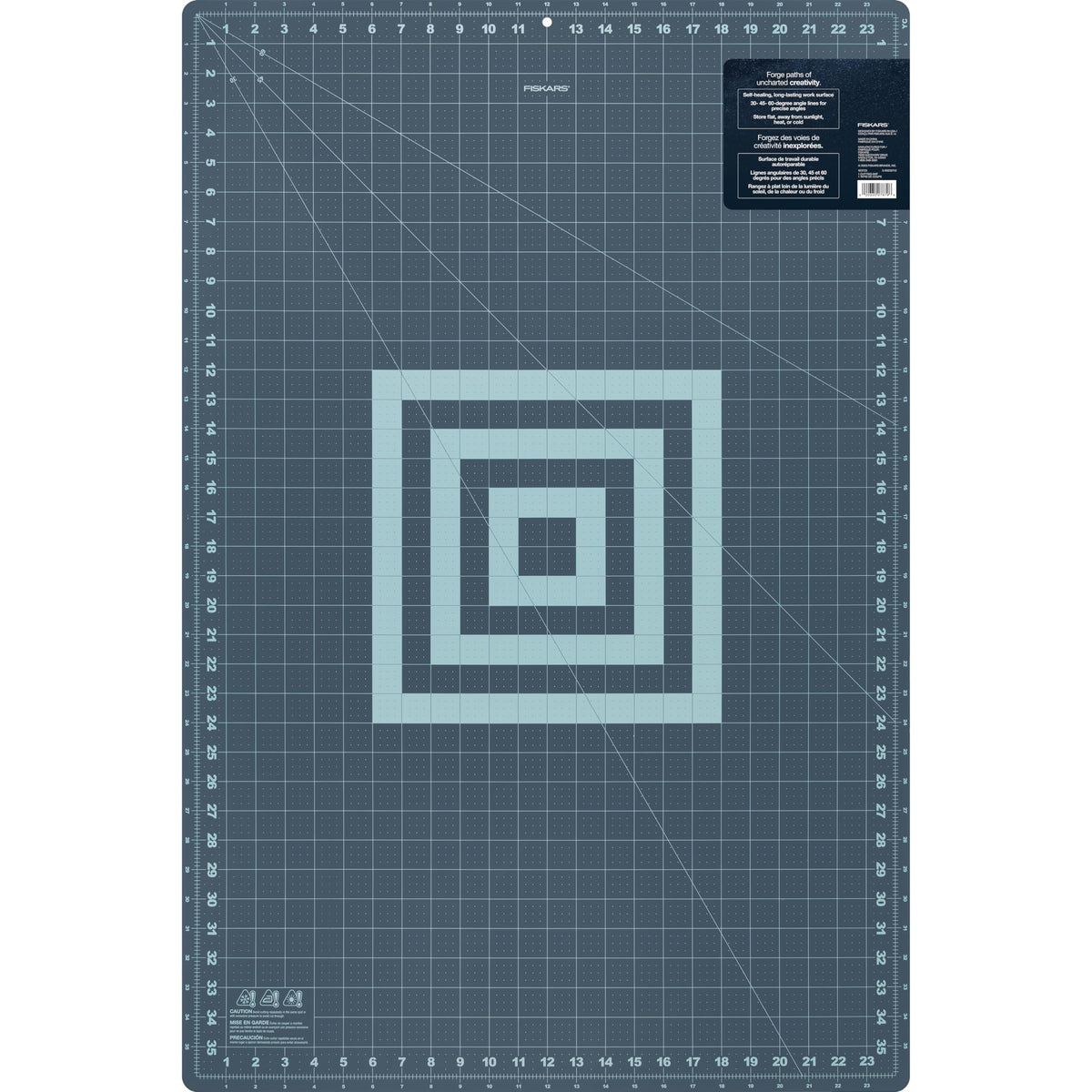 Fiskars Self Healing Cutting Mat with Grid for Sewing, Quilting, and Crafts - 24" x 36 Grid Lilac/Mountain Haze