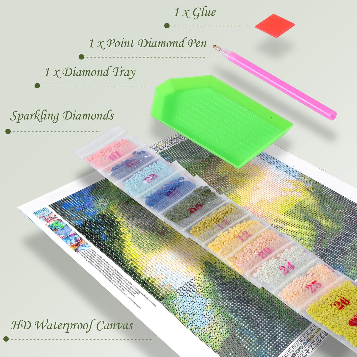YEEIFFD Autumn Diamond Painting Kit for Adults Wooden Barn Fall Pumpkins Diamonds Painting DIY Round Diamond Art Kit Thanksgiving Gem Art for Home Wall Decor 12x16 Inch