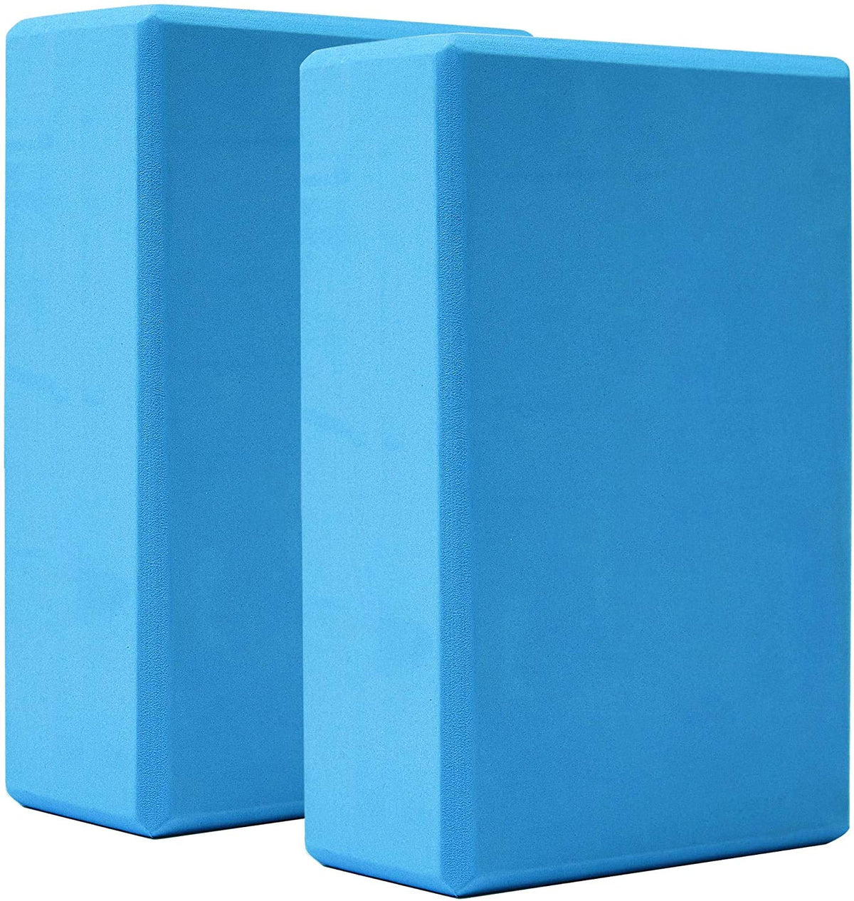 Pigbajie Yoga Blocks 9x6x3, 2 Pack High Density Yoga Brick Foam Blocks to Improve Strength, Flexibility and Balance, Light Weight and Non-Slip Surface, Pilates and Meditation (Gemstone Blue)
