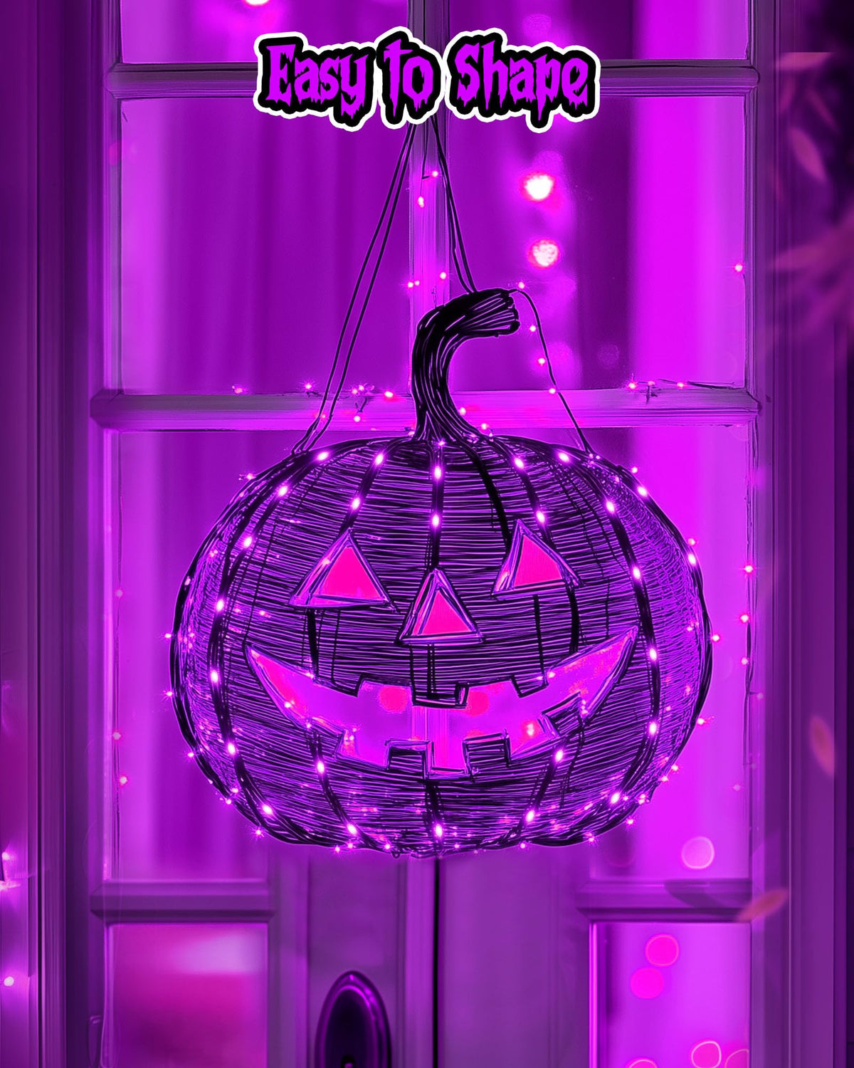 Minetom Halloween Fairy Lights - 20 LED Battery Operated String Lights, 7 FT, Purple, 5 Pack, Indoor Decoration