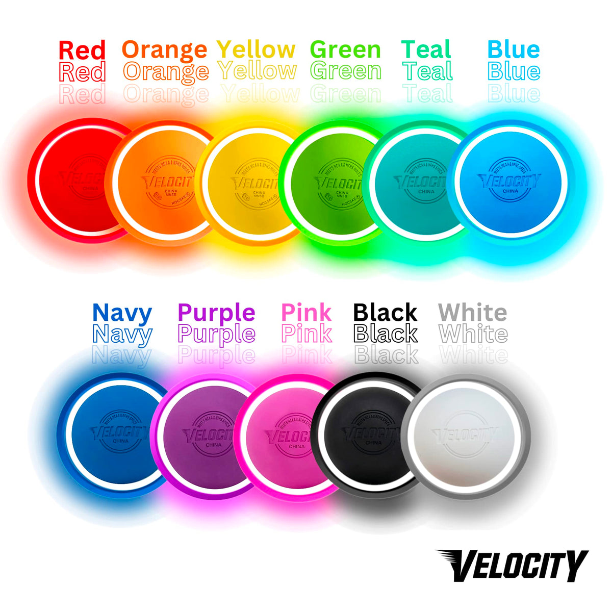Velocity Practice Lacrosse Balls - 1, 2, 3, 6, 12, 18, 24, 36, 60 and 120 Packs - Official Size and Weight - Multi Color