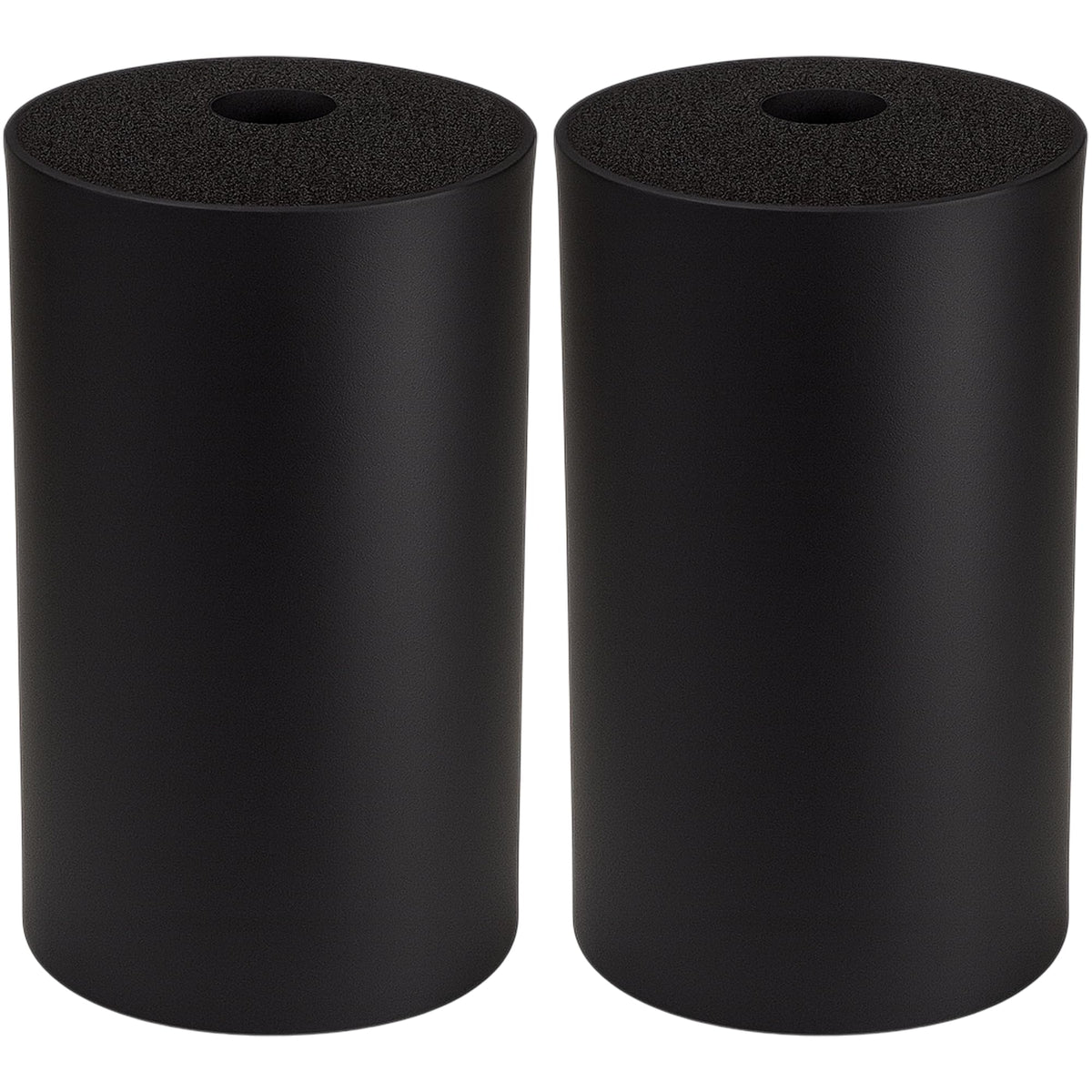 2Pcs Leg Extension Pad Replacement 7 Inch Foot Foam Roller for Weight Bench, PEC Deck, PU High Density Sponge Cover for Home Gym Workout Legs Training Accessories Used for Inversion Table Sit Ups Tube