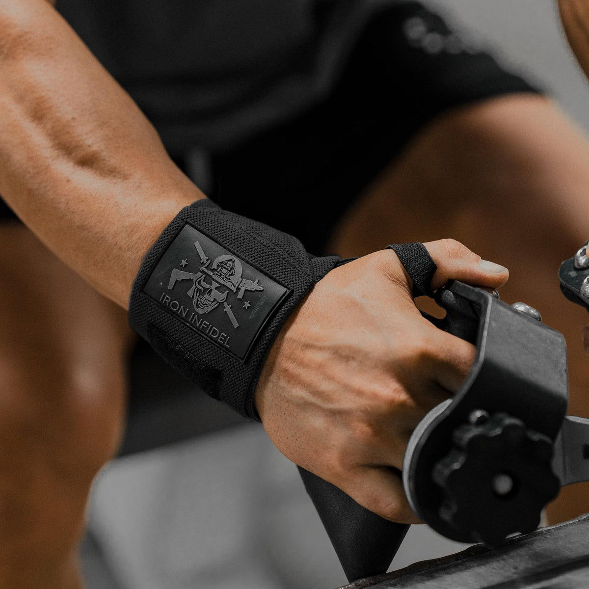 Wrist Wraps for Weightlifting - 18" Heavy Duty Support for Working Out, Gym Accessories for Men - Use for Lifting, Crossfit, Fitness, Exercise, Bench Press, Powerlifting (Black)