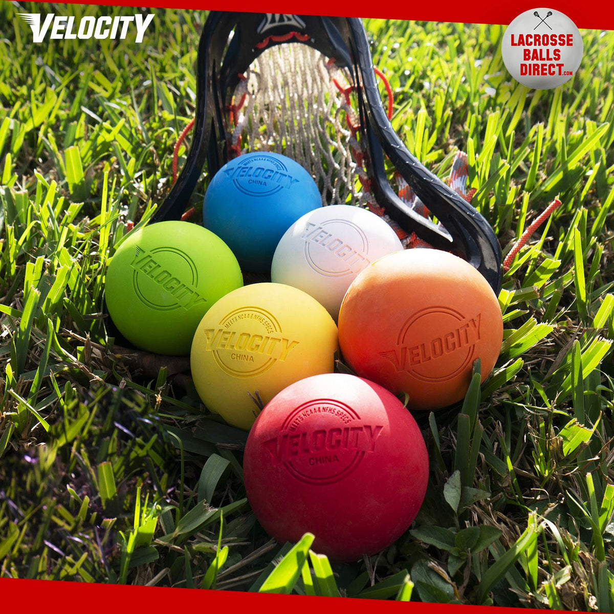 Velocity Practice Lacrosse Balls - 1, 2, 3, 6, 12, 18, 24, 36, 60 and 120 Packs - Official Size and Weight - Yellow
