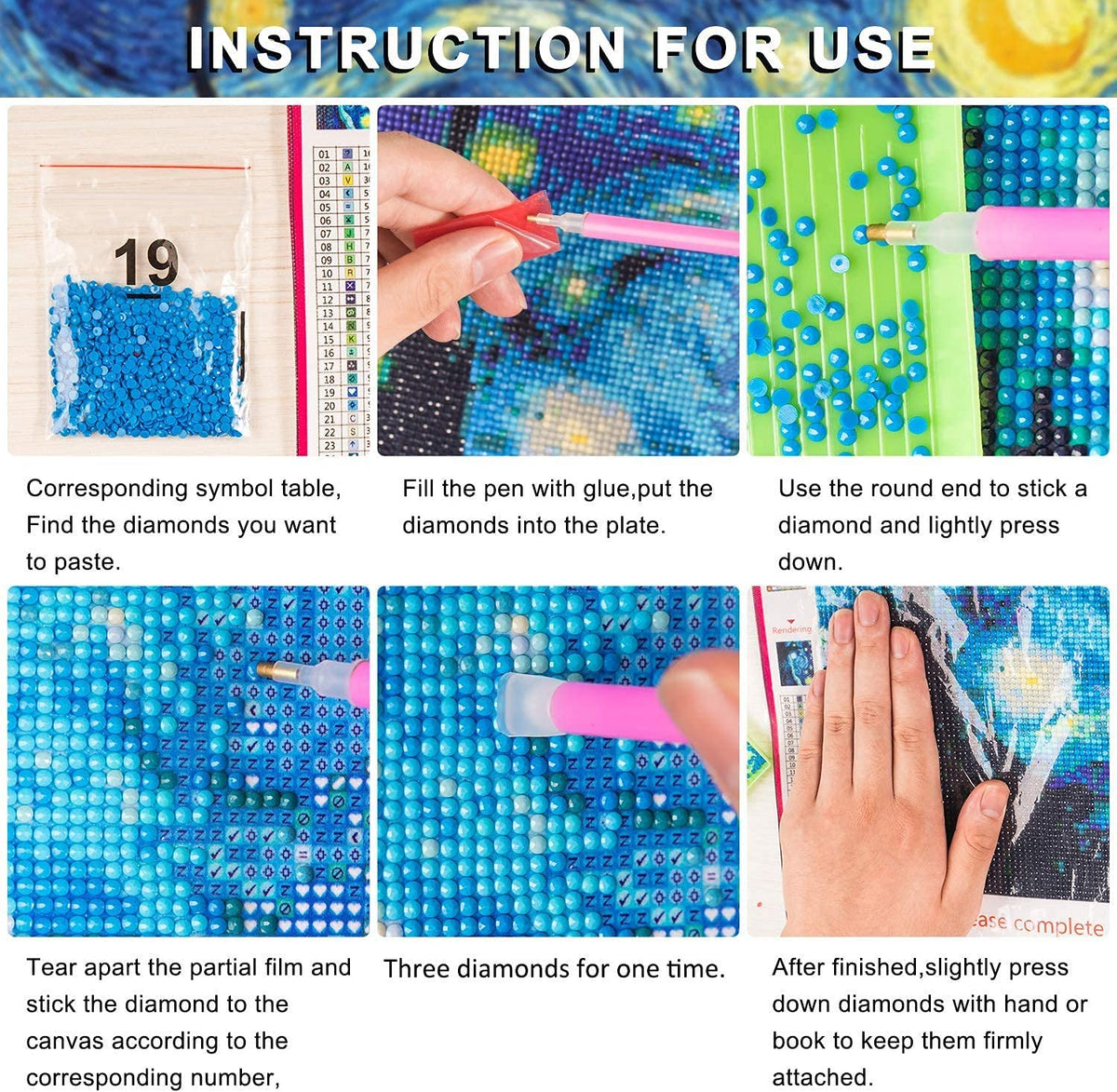 5D DIY Diamond Painting Kits for Adults, Large Size Full Drill Diamond Arts Rhinestone Pasted, DIY Painting Diamond Dot Arts Crafts for Home Wall Decor Gift (Day and Night Tree)