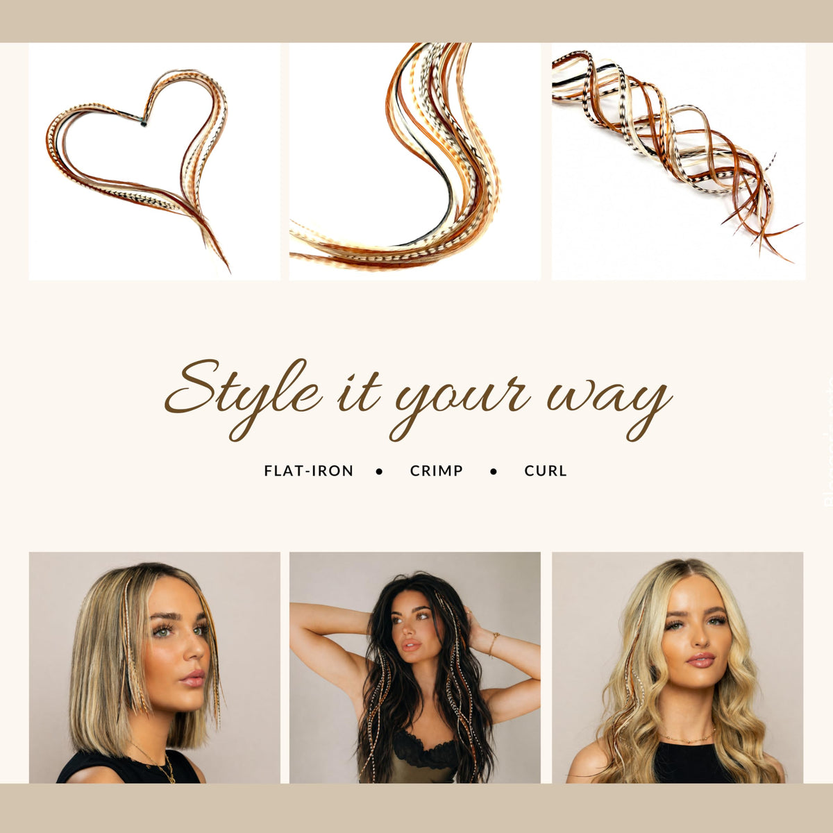 21 Natural Color Hair Extensions – 9”–14” Long – DIY Rooster Kit with 20 Micro-Link Beads – 100% Real Feathers – Eye-Catching Boho Style