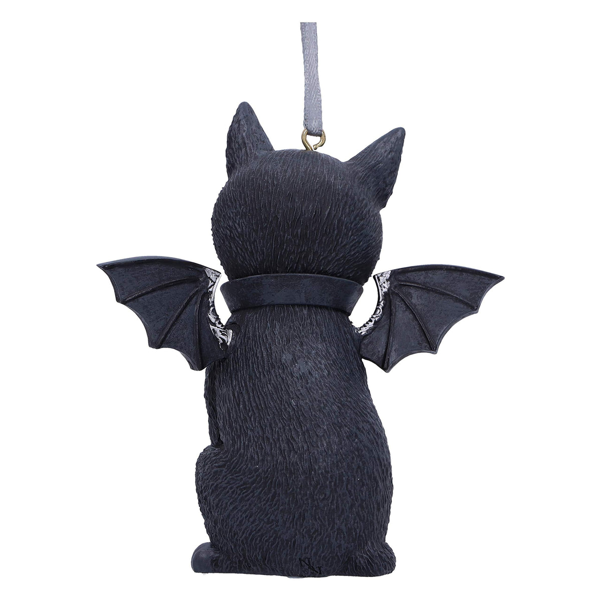 Nemesis Now Cult Cuties Malpuss Hanging Ornament 9.2cm, Resin, Black, Malpuss Winged Occult Cat Hanging Ornament, Bat Cat, Cast in The Finest Resin, Carefully Hand-Painted