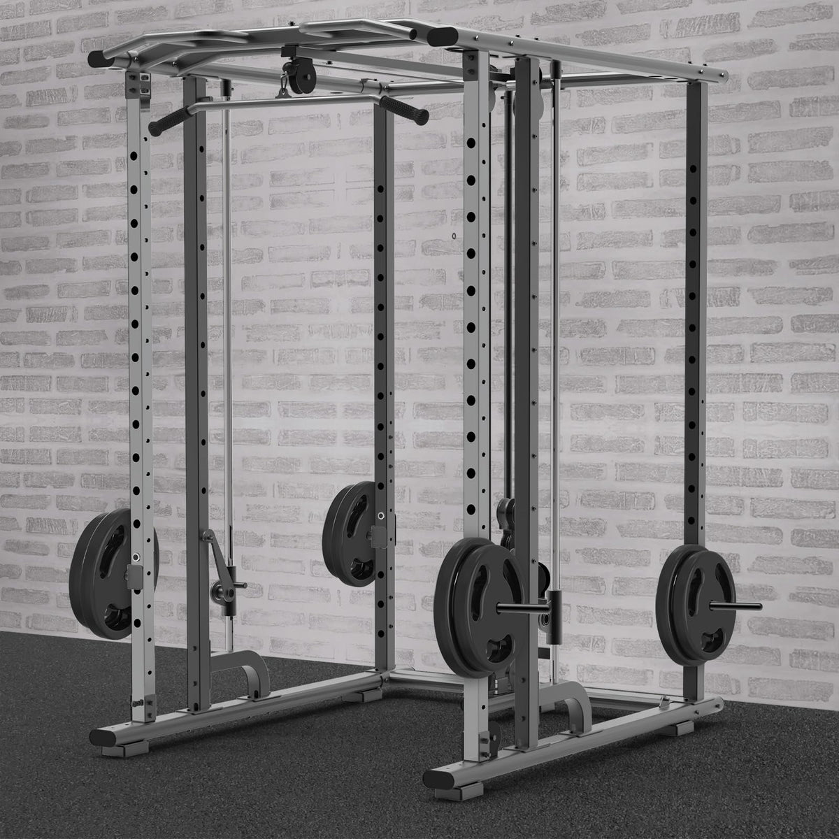 Kipika Weight Plate Holder for 3x3 Power Rack - Heavy Duty Steel Storage Rack for 1" Weight Plates - Fits 3x3 Power Rack with 1" or 5/8" Hole - Holds up to 300 lbs. per Rack - Set of 2