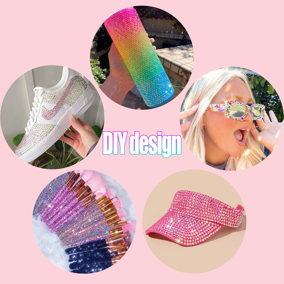 LERBOU 45000pcs Bedazzling Kit with 6 Box - 72 Colors Resin Jelly Rhinestones, 4×10ml B7000 Jewelry Glue Multicolor 3mm Flatback Sparkling Gems for Nail Art, Crafts, Clothing, Diamond Painting