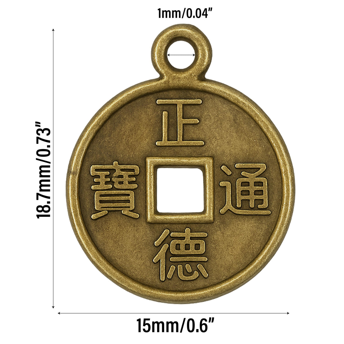 Bronze Chinese Coins – 190 PCS Ancient Antique Fashion Retro Jewelry Making Crafting Charms Findings Bulk for Bracelet Necklace Pendant Accessoires Lots Vintage Feng Shui Cash Arts Crafts Beading Tone