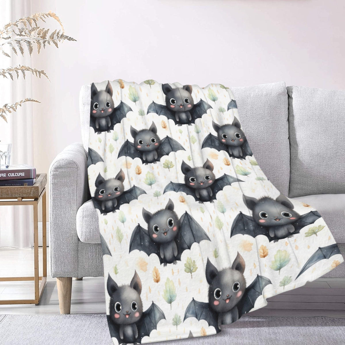 SUPERICH Halloween Bats Baby Blanket Gifts Super Soft Swaddle Newborn Cozy Baby Receiving Blanket Stroller Throw Blanket for Crib 40x30 in for Puppy