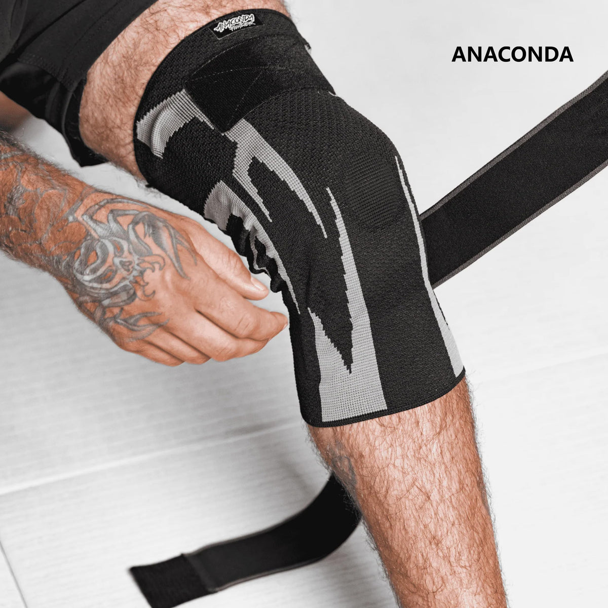 Anaconda Fightwear Stabilizer Knee Brace (Large) - Compression Support Sleeve with Spring Stabilizers for Shock Absorption & Joint Health - Fits Left or Right Leg - Ideal for Athletes - 2 Pack