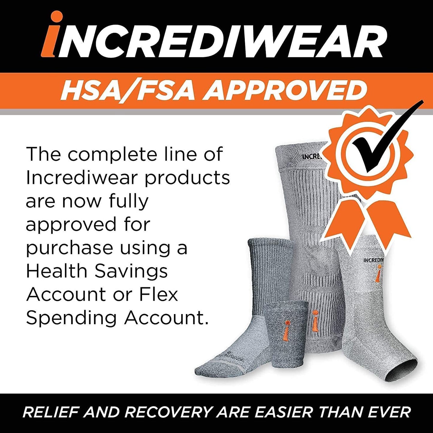 Incrediwear Hip Brace – Hip Brace for Women and Men, Supports Pain Relief and Aids Injury Recovery, Reduces Swelling, Designed for Support, Comfort, & Mobility (Left Leg, Large)