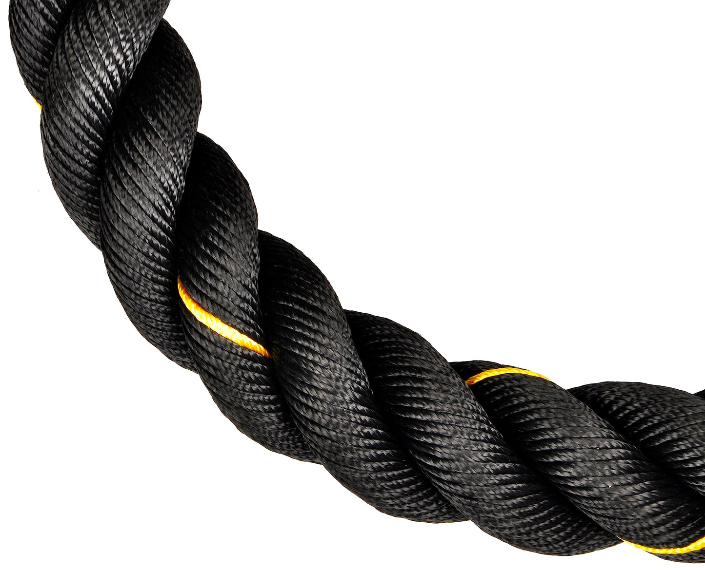 Fitvids Battle Rope 1.5Inch 2 Inch Diameter Poly Dacron 30 FT – 40 FT – 1.5-Inch, 50FT – Black