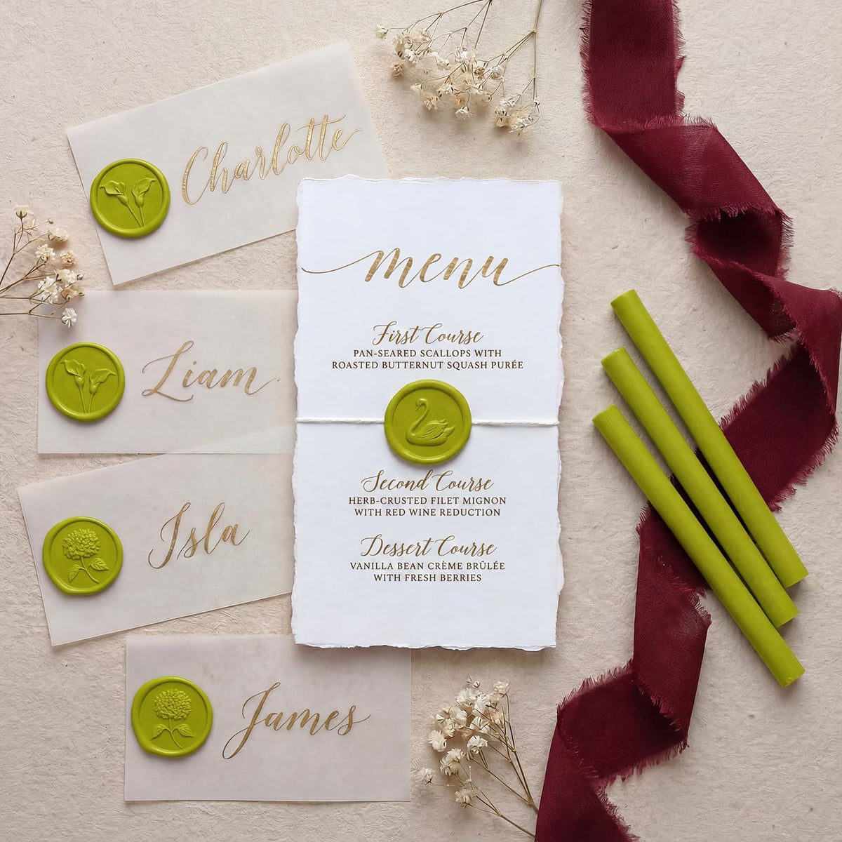 UNIQOOO Chartreuse Green Glue Gun Sealing Wax Sticks for Wax Seal Stamp - Perfect for Wedding Invitations, Thank You Card, Mailings, Wine Gift Wrapping, Christmas Gift, Pack of 16
