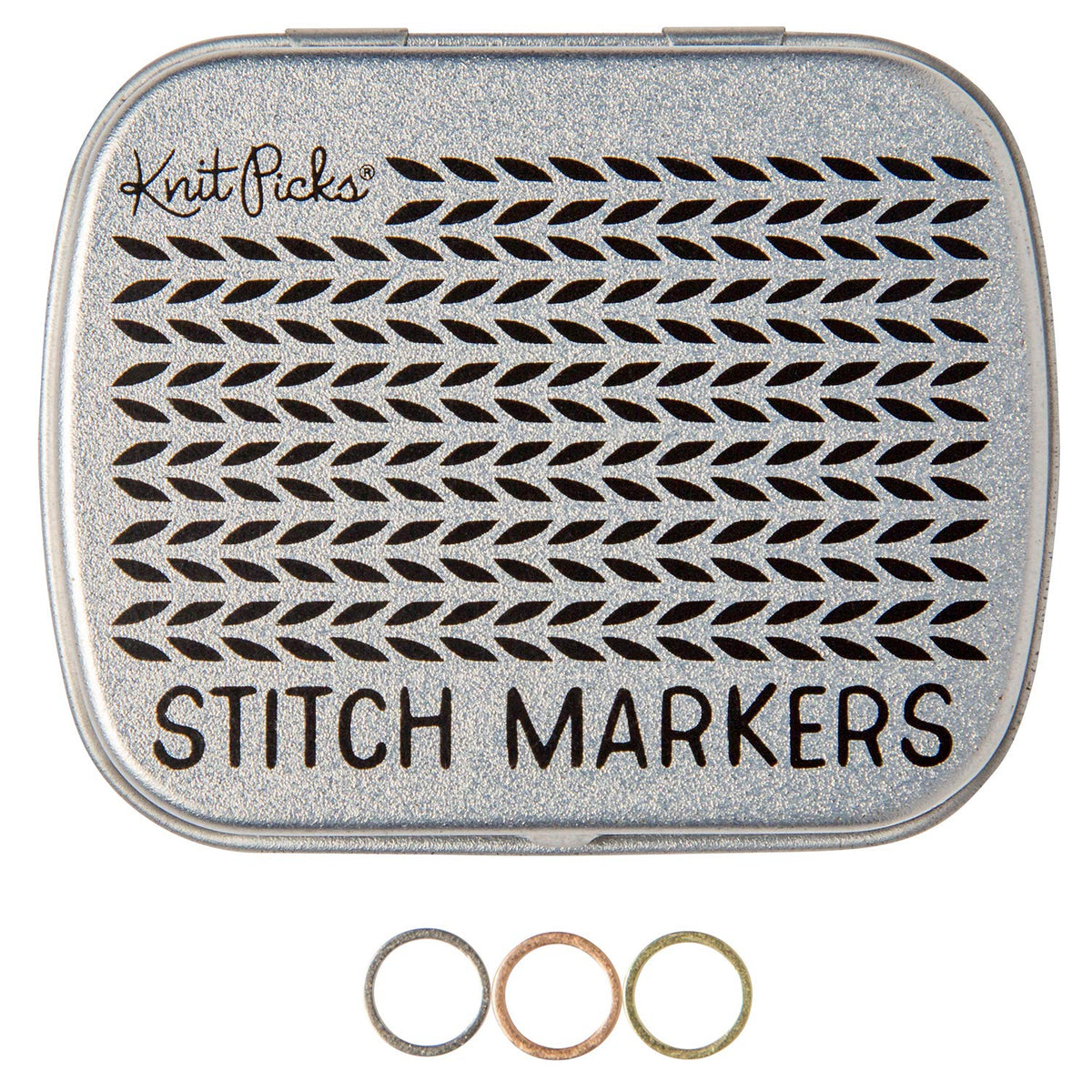 Knit Picks Metallic Stitch Marker Set - Small 45 Pk