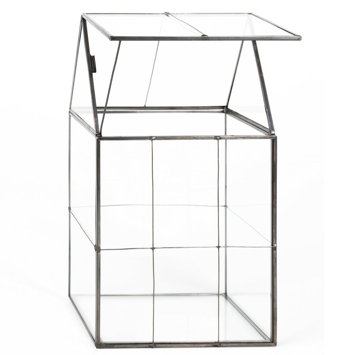 D'Eco Glass Geometric Centerpiece (6x5x11) - Planter Terrarium - Spring Home Decor & Wedding Letterbox - Fill with Succulents, Cacti, Air Plants, Moss, Flowers for Plant Lovers