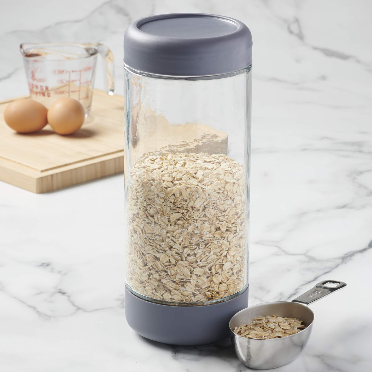 Anchor Hocking 3 Piece SecureLock Revolution Jar Set with BPA-Free Plastic Lids, Perfect for Pantry Organization