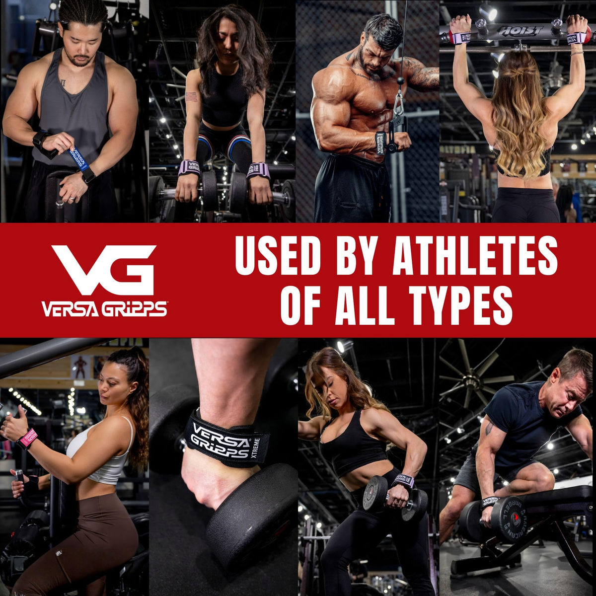 Versa Gripps Pro, Made in USA, Wrist Straps for Weightlifting Alternative, Best Training Accessory, SM, Blue