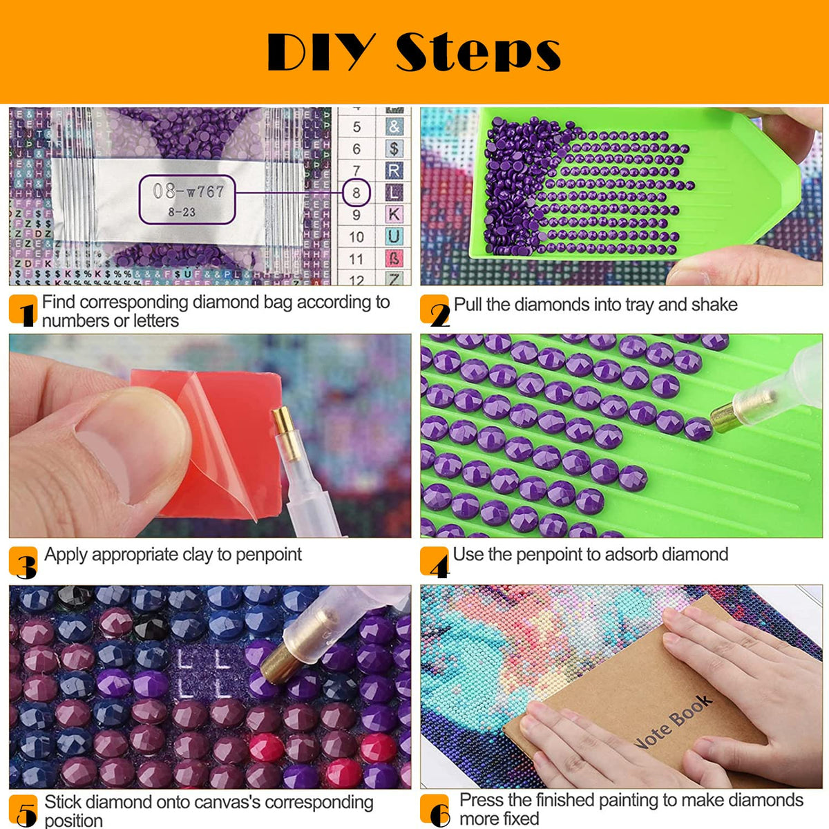 Youtheart Painting with Diamonds Princess Diamond Art, 5D Full Drill Cross Stitch Embroidery Kits, DIY Wall Décor