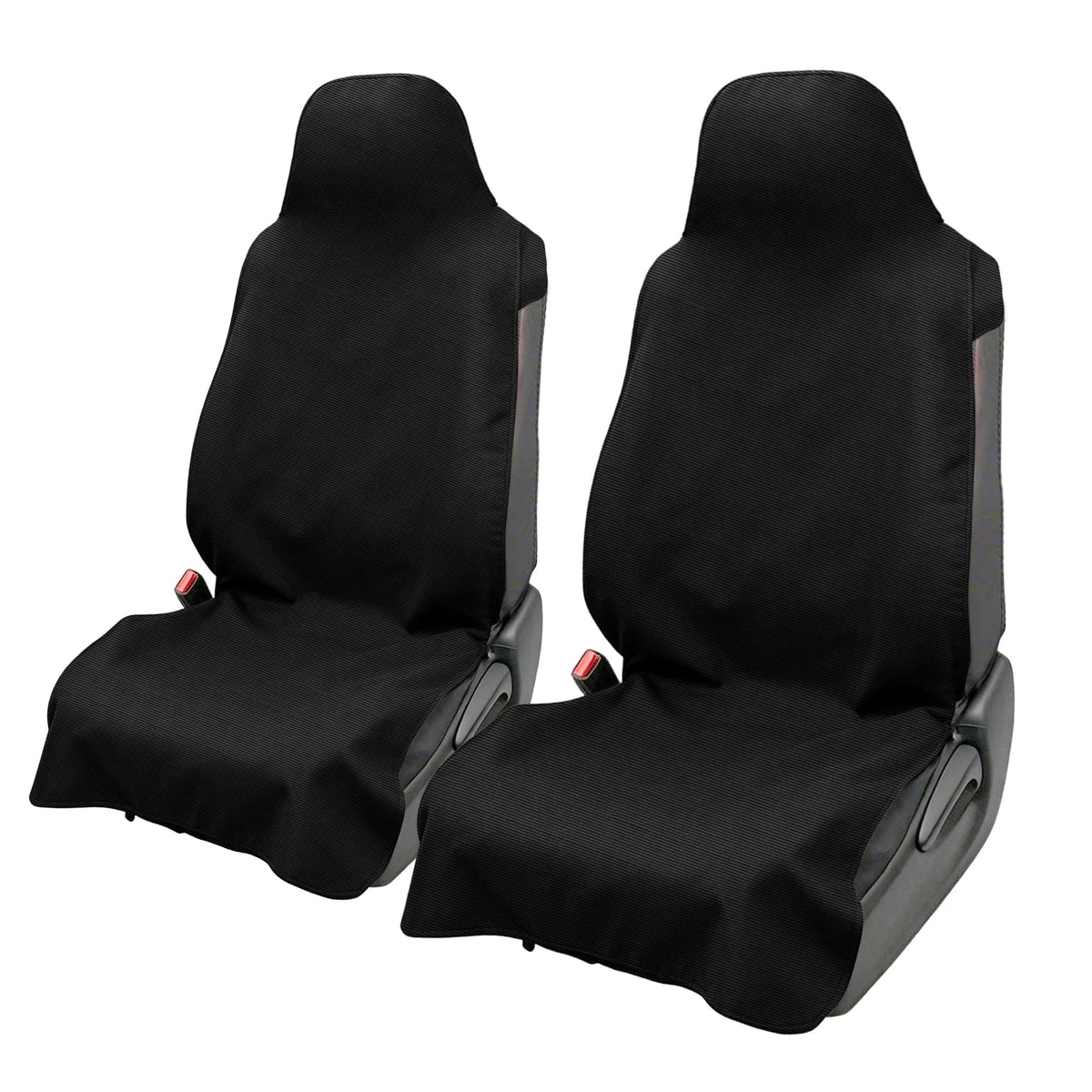 EDIETH 2Pcs Universal Car Seat Covers for Front Seats, Waterproof Sweat Towel Protector Non-Slip Microfiber Liner for Car Truck SUV, Breathable Seat Cushion for Gym Workout Dog Beach Outdoor