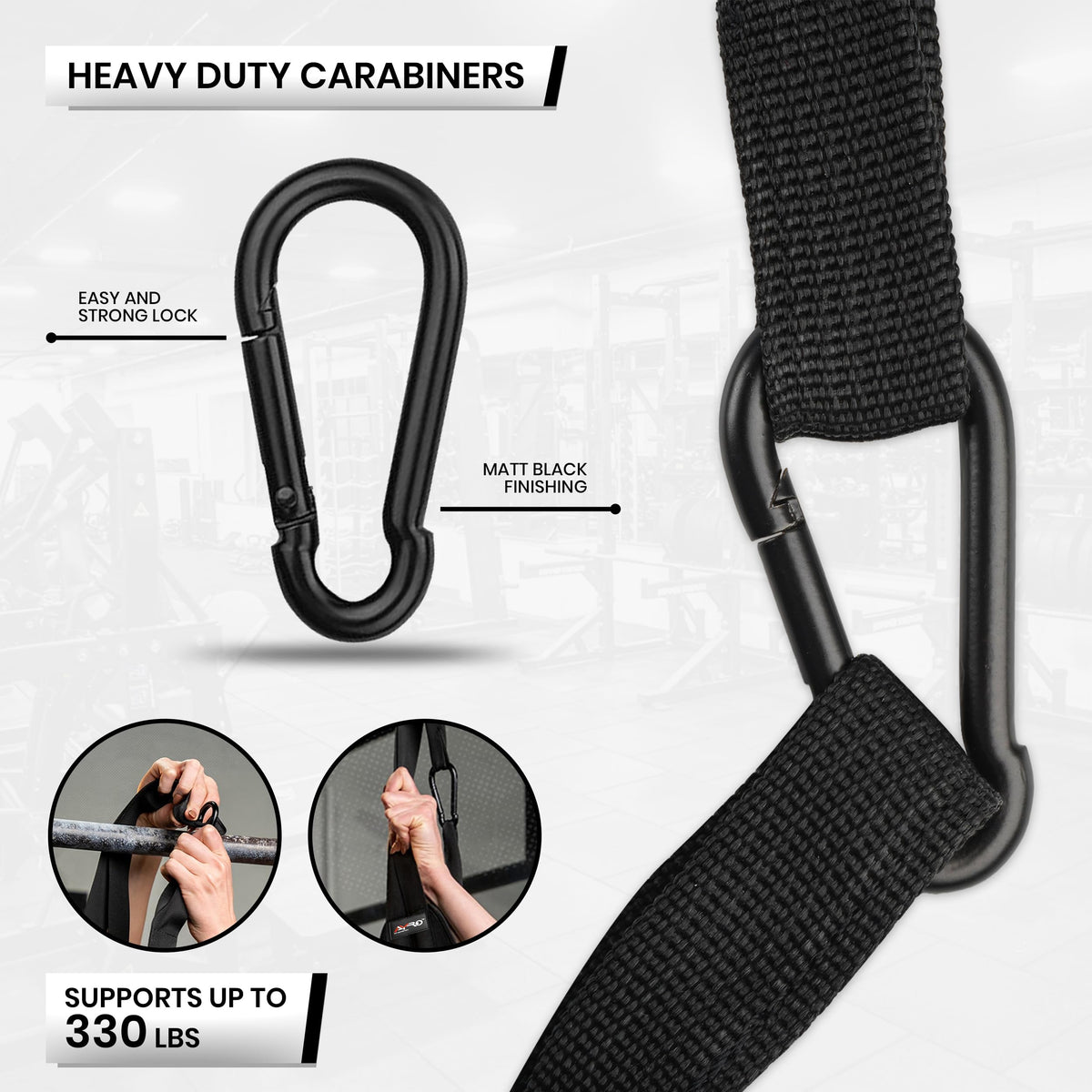 AYRO Fitness Hanging Ab Straps for Pull up Bar, Exercise Straps For Core Strength Training, Abdominal Sling Straps For Ab Swing & Leg Raises, Gym Hang Bar Straps For Men & Women, Abs Equipment For GYM & Home