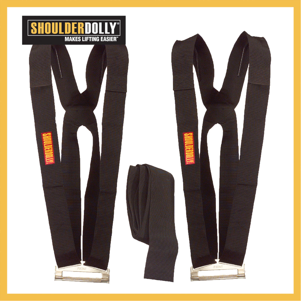 Shoulder Dolly Moving Straps - Lifting Strap for 2 Movers - Move, Lift, Carry, And Secure Furniture, Appliances, Heavy, Bulky Objects Safely, Efficiently, More Easily Like The Pros - LD1000