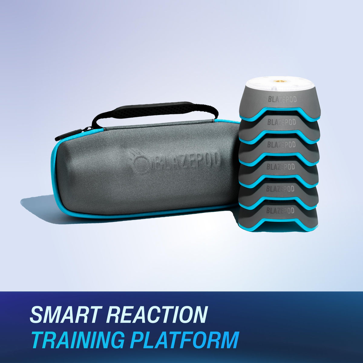 BlazePod Soccer Reaction Training Kit – 6 Reaction Light Pods to Improve Speed, Focus, & Decision-Making - Cognitive Light Drills for Football Players & Coaches - App Access