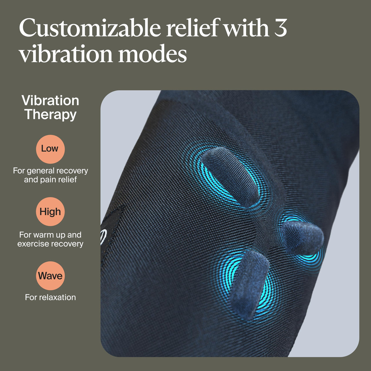 Therabody RecoveryPulse Arm - Compression and Vibration Sleeve for On The Go Relief, Reduce Soreness and Pain in Arms, Increase Flexibility, Circulation and Accelerate Recovery (Large)