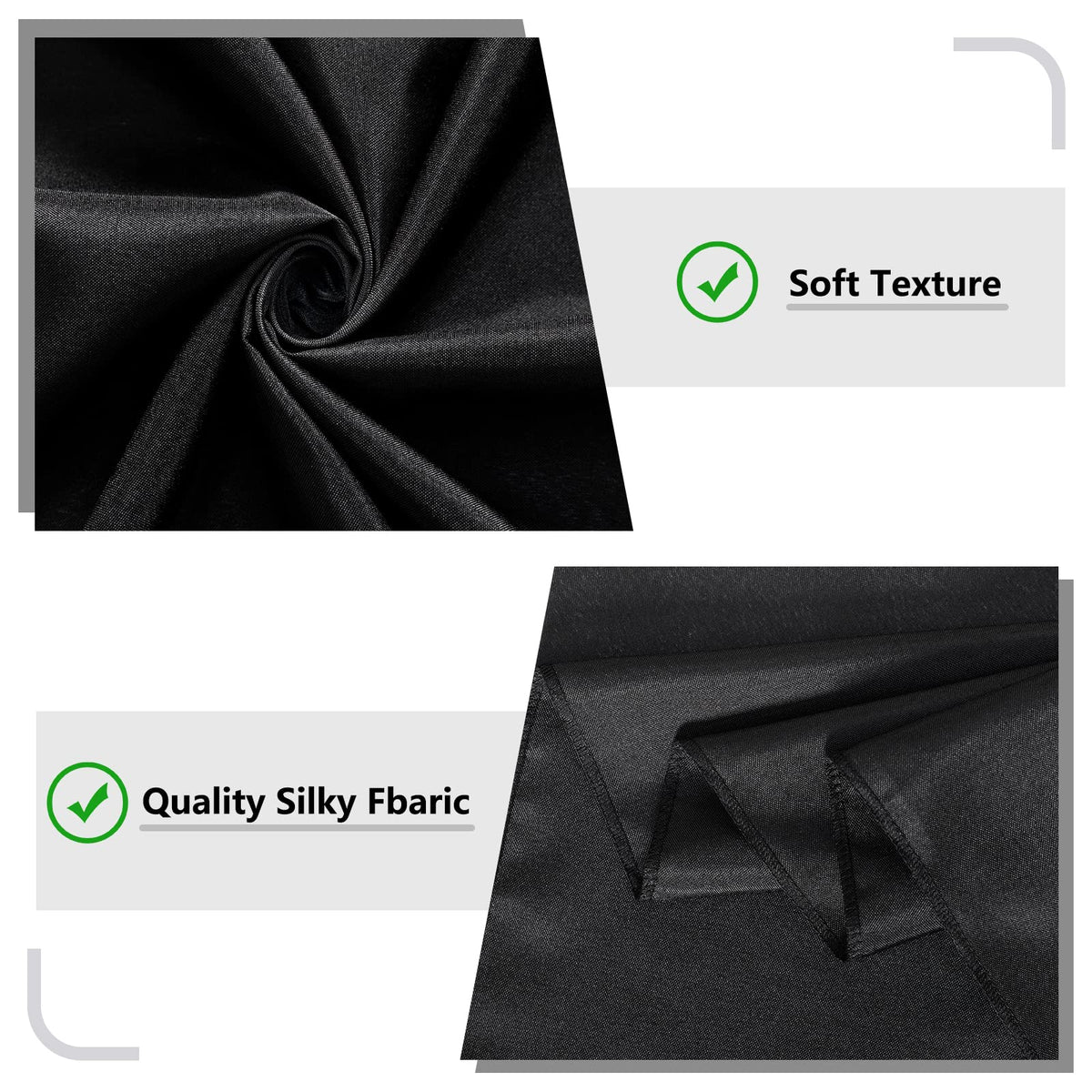 Black Backdrop Curtain for Party, Halloween Backdrop Rod Pocket Photo Drapes Panels Fabric Curtain Backdrop Black Birthday Party Decor for Boys Teens Men,5ft x 7ft, 2 Panels