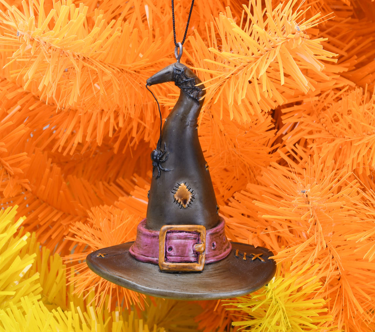 Tree Buddees Witch Hat with Spider Halloween Ornament