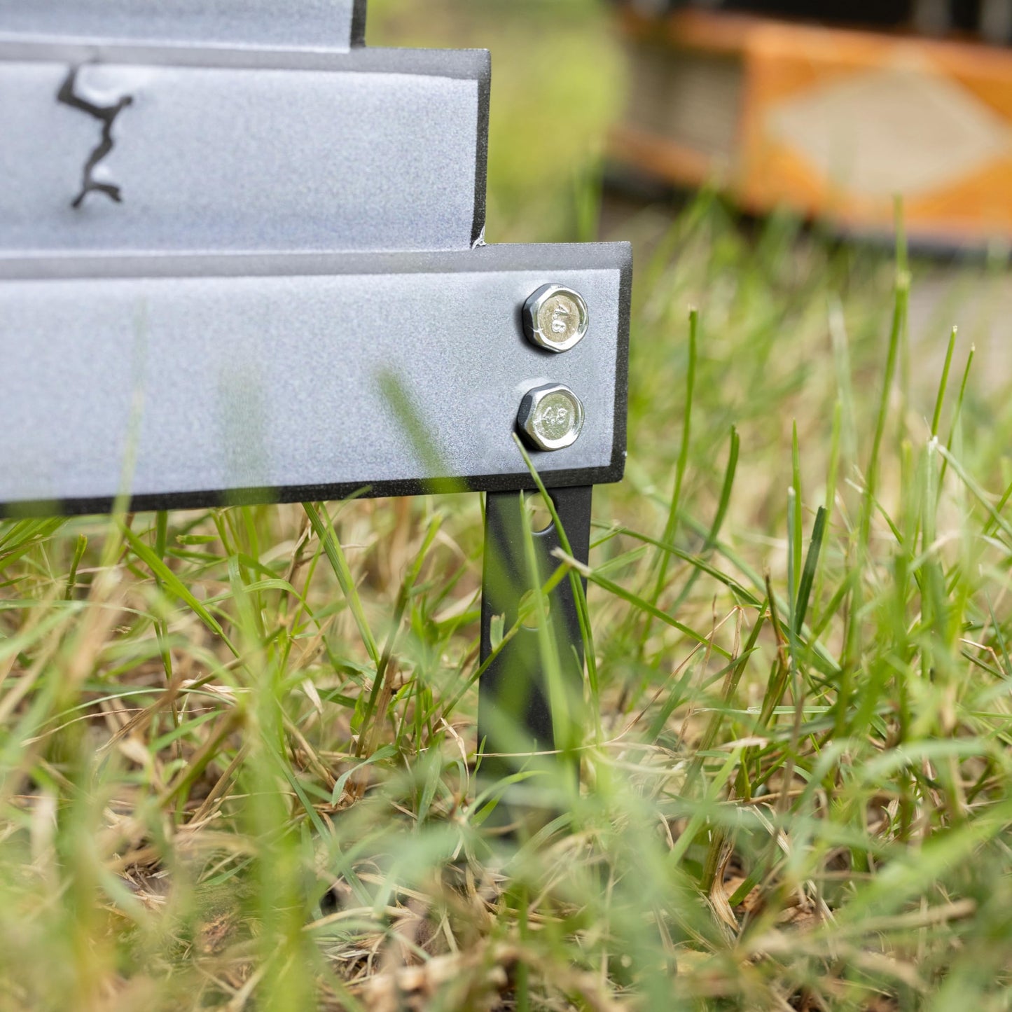 3-D Metal Halloween Ghost XL 17" Tombstone w Stakes-RIP Cousin Ted(Gargoyle)-Durable, Rustproof, UV Raised Printing-Upgrade Your Haunted House Party Cemetery Lawn Decor-No More Flimsy Foam Graveyards