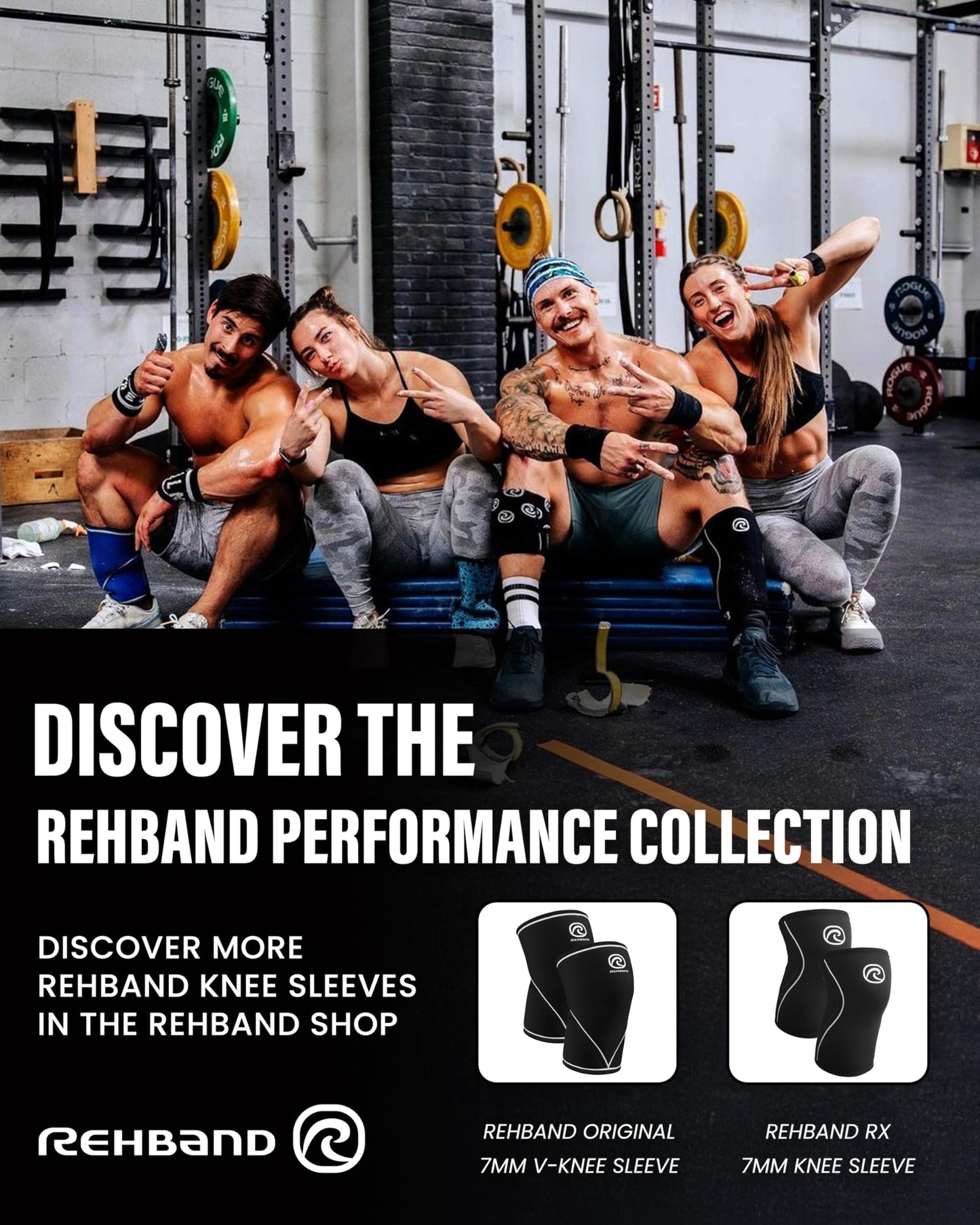 Rehband 5mm Knee Sleeves for Functional Training, Cross-Training & Powerlifting, Weightlifting Knee Support made of Neoprene, Unisex, Colour:Pink - 1 Pair, Size:X-Large
