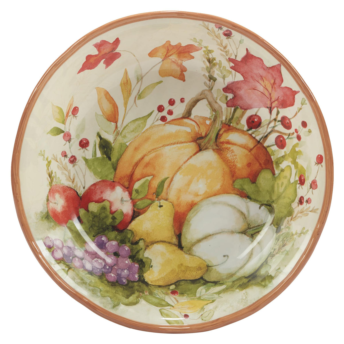 Harvest Blessings Ceramic Serving Bowl – Serve salads, pasta, or side dishes in this elegant fall-inspired bowl that makes every meal feel like a celebration of the harvest season