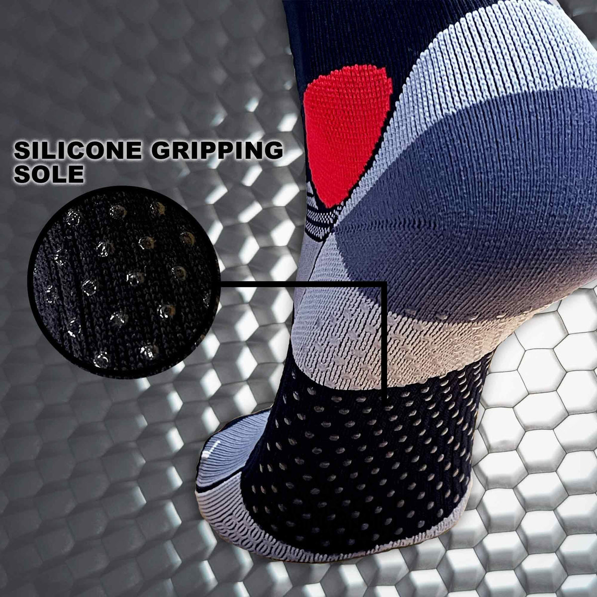 Pure Athlete Lifting Socks- Weightlifting Shin Guards, Deadlift Protector Compression Sock for Cross Training & Weightlift (Black/Grey, X-Large)