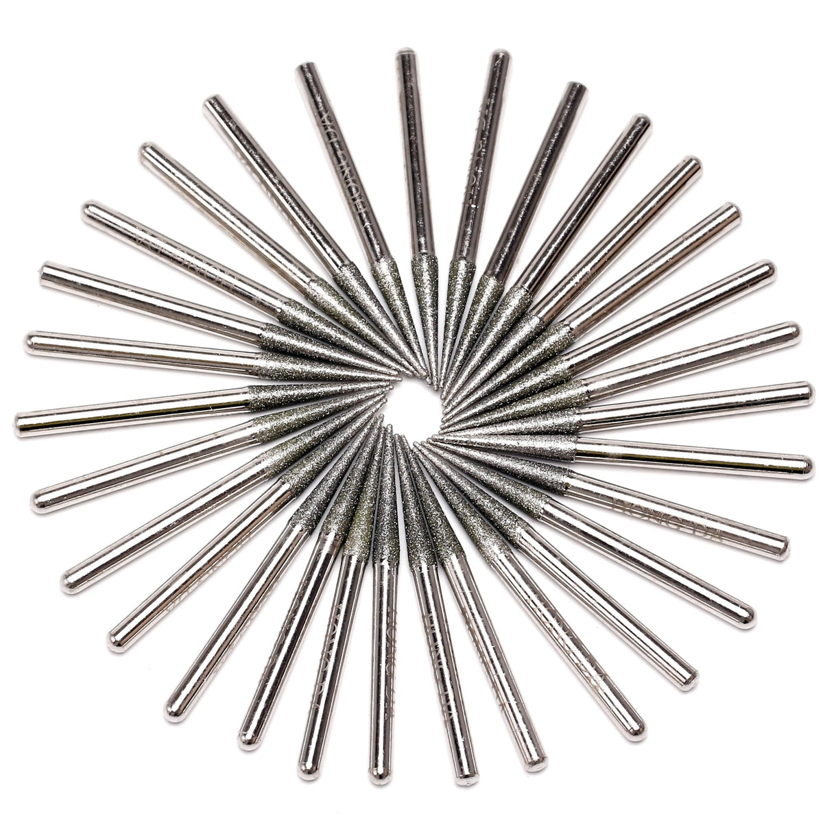 30-Piece Diamond Drill Bits Set for Jewelry Making Sea Glass Shells Gemstones Diamond Tipped Drill Bits for Dremel Rotary Tools Glass Ceramic Stone
