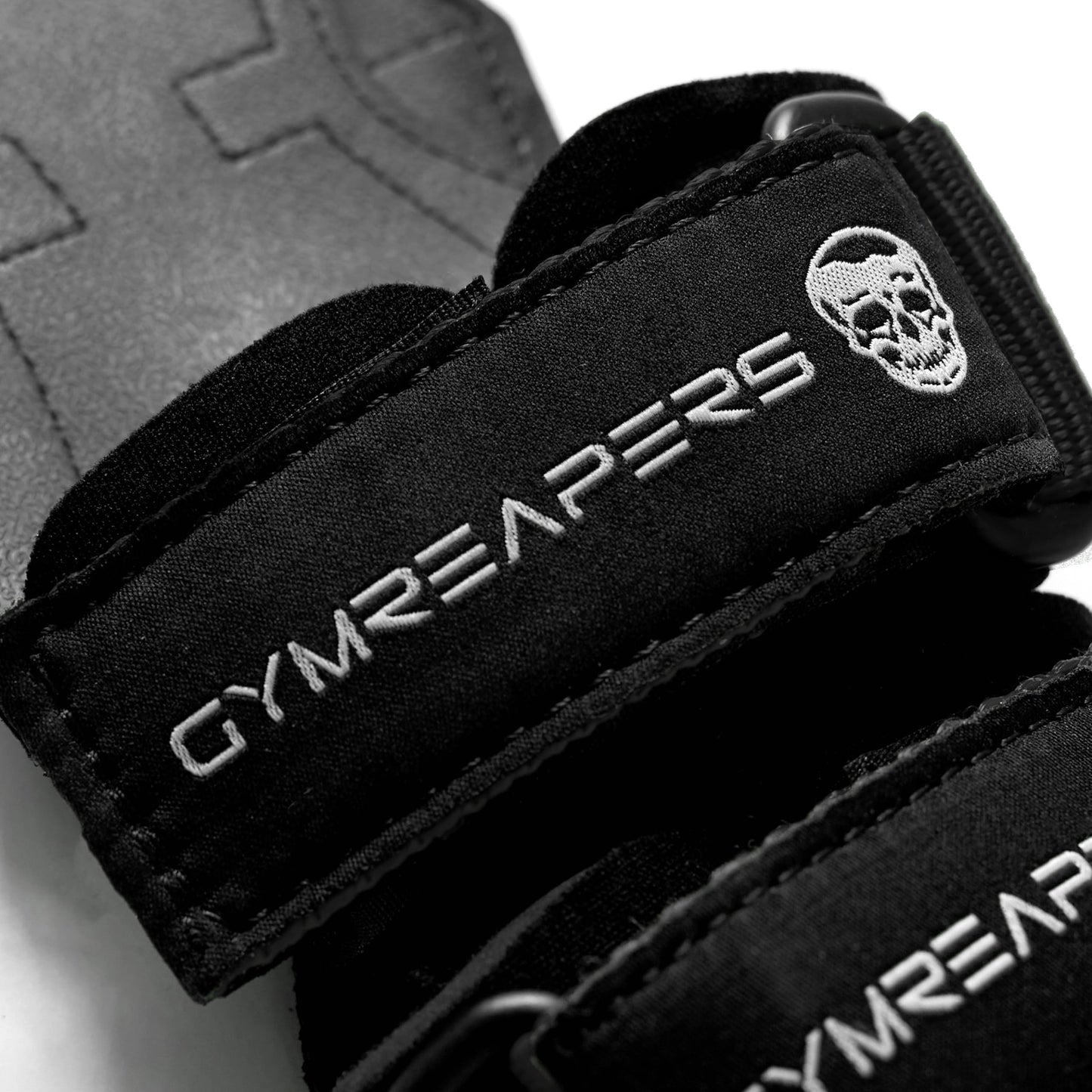 Gymreapers Weight Lifting Grips (Pair) for Heavy Powerlifting, Deadlifts, Rows, Pull Ups, with Neoprene Padded Wrist Wraps Support and Strong Rubber Gloves or Straps for Bodybuilding (Black, Small)